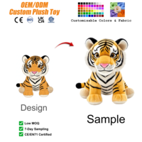 Peluche personnalisée réaliste tigre léopard, jouet en peluche sur mesure, anti-stress, super doux pour enfants garçons filles