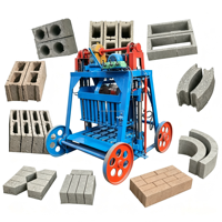 Machine à blocs mobiles à cadre résistant à l'usure, machine à fabriquer des briques durable QYJ-A pour le marché africain