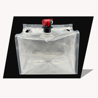 Sac à eau vertical aseptique en PE personnalisé 10L-20L avec valve thermoscellée, emballage recyclable imprimé en héliogravure pour AdBlue, sirop, jus, soda, cola