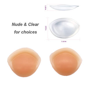 Inserts de poitrine en silicone push-up, rehausseurs de décolleté en nacre, coussinets de soutien-gorge transparents pour bikini et maillot de bain - Product Image 3