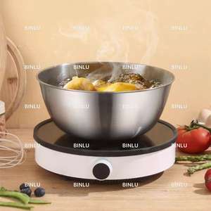 Abordable Épais En Acier Inoxydable #304 Échelle Bol À Mélanger Capacité De 1200mL Bol À Salade Nidification Stockage Des Aliments Mesure De Cuisson | BINLU - Product Image 6