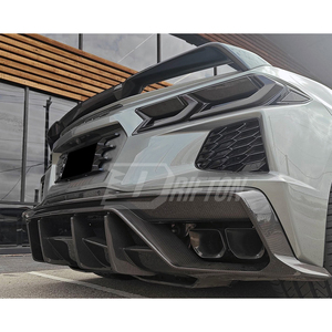 Diffuseur arrière en fibre de carbone sèche style AD DRIFTON Corvette pour Chevrolet Corvette C8 Stingray Z51 2020-2026 – Kit de mise à niveau à fixation par boulons - Product Image 1
