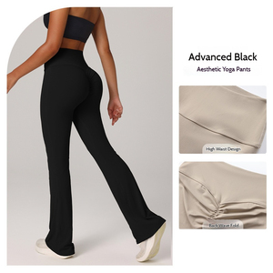 Leggings de Yoga Transpirables de Cintura Alta para Mujer, Ropa Deportiva Informal, Ajuste Cómodo, Elásticos, de Color Sólido, de Secado Rápido - Product Image 3