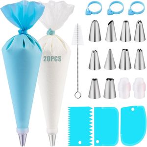 Juego de boquillas de tuberías de plástico para decoración de pasteles, raspador de crema, bolsas de tuberías para <span class=keywords><strong>Amazon</strong></span>, herramientas exclusivas para pasteles - Product Image 4