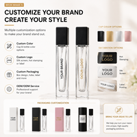 Petites Bouteilles de Voyage Rechargeables de 5 ml et 10 ml pour Échantillons de Parfum en Verre Carré avec Vaporisateur