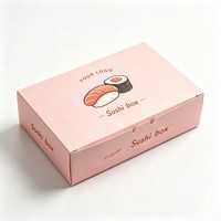 Boîte d'emballage alimentaire en papier recyclable pour sushi, biscuits, chocolat, pain, snacks, desserts, vente en gros, personnalisable, impression de qualité alimentaire, fabrication en usine