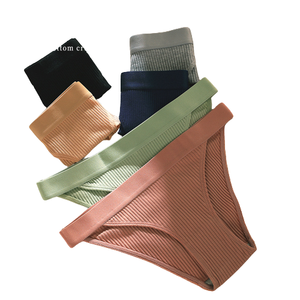 Mode évider femmes culottes rayé coton sous-vêtements Sexy Lingerie filles doux pour la peau slips confortable <span class=keywords><strong>sport</strong></span> caleçons - Product Image 2