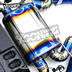 Maßgefertigtes Titan-Catback mit SS316 Z-Rohr für BMW M3/M4 F80/F82/F83 S55 <span class=keywords><strong>3</strong></span>.0T 2014-2019 Aktives Sound Valvetronic Auspuffsystem - Product Image 5