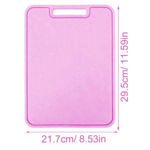 Tabla de cortar cuadrada de silicona de calidad alimentaria, de doble cara, para uso en la cocina, apta para lavavajillas - Product Image 2