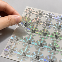 Autocollant de sécurité holographique personnalisé à gratter avec code QR, étiquette anti-contrefaçon pour vérification de l'authenticité des produits