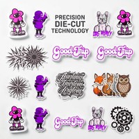 Autocollants 3D promotionnels de marque supérieure, imperméables et amovibles, avec logo d'entreprise, pour autocollants découpés