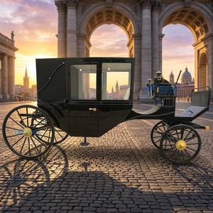 Royal Horseless Carriage Resort Sightseeing 4 6 Person Capacity European High-quality 60V Battery Solid Rubber Tires Sells Well - Product Image 1