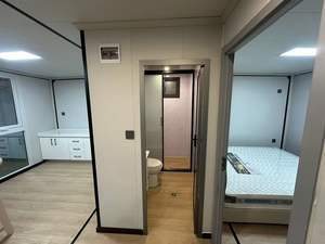 Maison préfabriquée <span class=keywords><strong>mobile</strong></span> et portable de 40, 30 ou 20 pieds, mini-maison à 3 chambres, pliable, à toit plat, extensible, en conteneur - Product Image 4