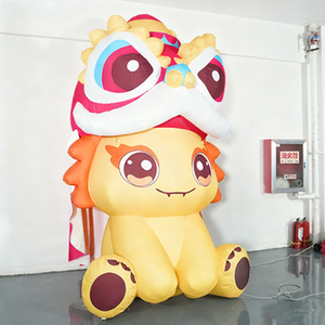 Phim hoạt hình <span class=keywords><strong>Inflatable</strong></span> Logo không thấm nước không khí chặt chẽ thỏ sang trọng đạo cụ tùy chỉnh cho Mall bán hàng cắm trại bên - Product Image 6