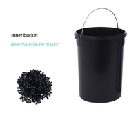 Seau de rangement de cuisine en acier inoxydable AXA 3L 5L 7L, type induction, revêtement en poudre, pédale, pour la maison et le bureau
