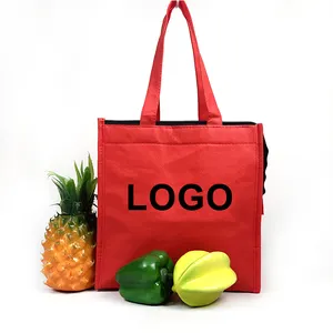 Custom logo waterproof insulated picnic beach cooler tote bag