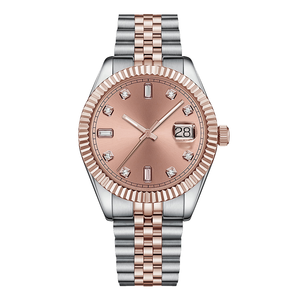 Heren Horloge-Reloj de pulsera de acero inoxidable, cronógrafo de lujo, resistente al agua, con esfera de cristal y rayos de sol, calendario de 10ATM - Product Image 6