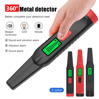 Détecteur de métaux adulte professionnel haute sensibilité étanche écran LCD portable usine détecteur d'or en gros en plastique