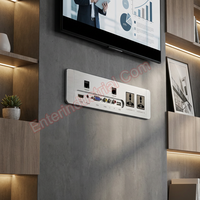 Prise murale multifonctionnelle 16A en aluminium pour solutions TV commerciales et hôtelières