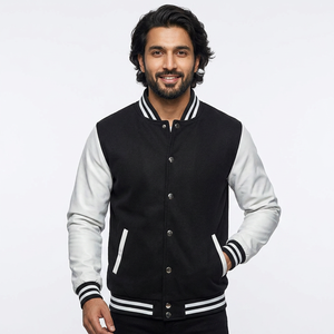 Unisex Professional Custom <b>Lightweight</b> Leather Varsity <b>Bomber</b> <b>Jacket</b> High School Baseball Print Casual Style for Men and <b>Women</b> - Product Image 1