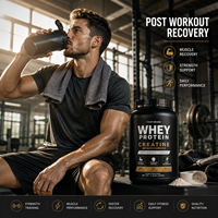 Protéine de lactosérum, créatine en poudre, complément pour la musculation, gain de masse protéinique élevé, formule fitness