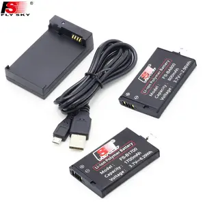 Flysky FS-BC101 FS-B1700 FS-BA800 3.7v 800mah के साथ लाइपो यूएसबी चार्जर 1700mah के लिए Flysky FS-GT3C GT2B IT4 FS-I10 ट्रांसमीटर