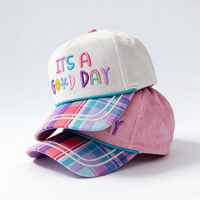 Gorra de Béisbol Snapback Personalizada con Bordado 3D, Diseño Vintage de Camuflaje y Leopardo, Dos Tonos, 5 Paneles, Algodón Ajustable para Uso en Exteriores y Calle