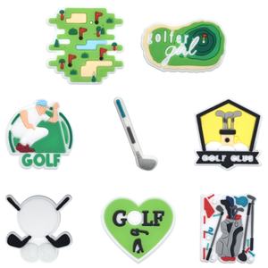 थोक बैग सजावट सैंडल सहायक उपकरण गोल्फ आकर्षण वयस्क जूता आकर्षण गोल्फ बॉल खेल आकर्षण - Product Image 2