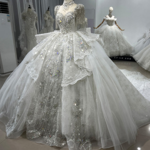 XS078แจนเซมเบอร์ชุดแต่งงานชุดราตรีเอ็มไพร์แขนสั้นมีพู่ห้อย - Product Image 4