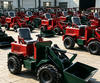Mini Caricatore Elettrico a Ruote 100% a Zero Emissioni con Motore Conforme agli Standard EPA/CE, Elimina Costi e Fumi di Scarico del Diesel