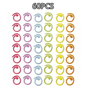 Marqueurs de point en spirale en métal marqueurs de tricot anneaux anneaux de point de <span class=keywords><strong>crochet</strong></span> pour projet d'artisanat de bricolage tricot et <span class=keywords><strong>crochet</strong></span> - Product Image 2