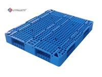 LYPALLETS Palettes en plastique réversibles robustes pour l'emballage de sacs, produits, rayonnages et empilage