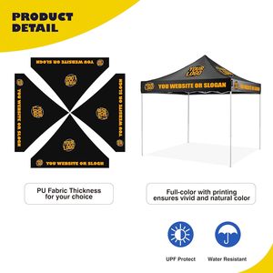 Tienda con dosel emergente resistente a los rayos UV impermeable con estampado personalizado, refugio plegable moderno de fácil instalación para eventos para exposiciones de mercado al aire libre - Product Image 3