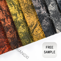 Tissu de canapé respirant en velours chinois 300GSM, tissé 100% polyester, imprimé bronzé, pour textile de maison et revêtement de mobilier, couleurs personnalisées, OEM