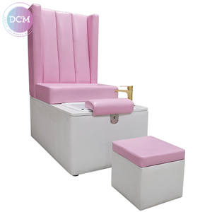 Station de pédicure rose <span class=keywords><strong>chic</strong></span> Ensemble d'équipement de salon de manucure Fauteuil de pédicure de massage spa <span class=keywords><strong>pour</strong></span> salon de beauté - Product Image 3