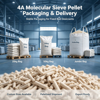 3A 4A 5A 13X Zeolite Molecular Sieve Adsorbent 1.7-5mm Spherical Pellet, Factory Supply OEM Industrial Desiccant