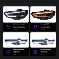 Feux de voiture Audi A3 8V Berline Sportback 2013-2016 S3 12V Kit de phares LED avec lentille bifocale pour mise à niveau LHD RHD
