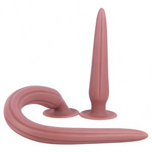 Silicone liquide Super Long Plug Anal Godes Stimulent <span class=keywords><strong>L</strong></span>'<span class=keywords><strong>anus</strong></span> et Le Vagin Doux Dilatateur Anal Sex Toy Anal Butt Plug pour Femmes et Hommes - Product Image 3