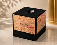 Boîtes d'emballage de parfum personnalisées en forme de pyramide, luxe, or et noir, carton rigide, papier, boîte cadeau pour parfum, emballage pour parfum