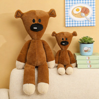 Oreiller en peluche ours en peluche super doux en coton PP, coussin de dossier pour tête de lit de dortoir, anti-stress, personnalisable pour étudiant