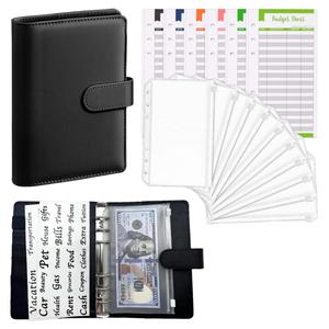 Carpeta de Cuero A6 Personalizable con Cierre, Organizador de Dinero de Tapa Dura, Sobres para Presupuesto, Regalo Escolar Perfecto - Product Image 2