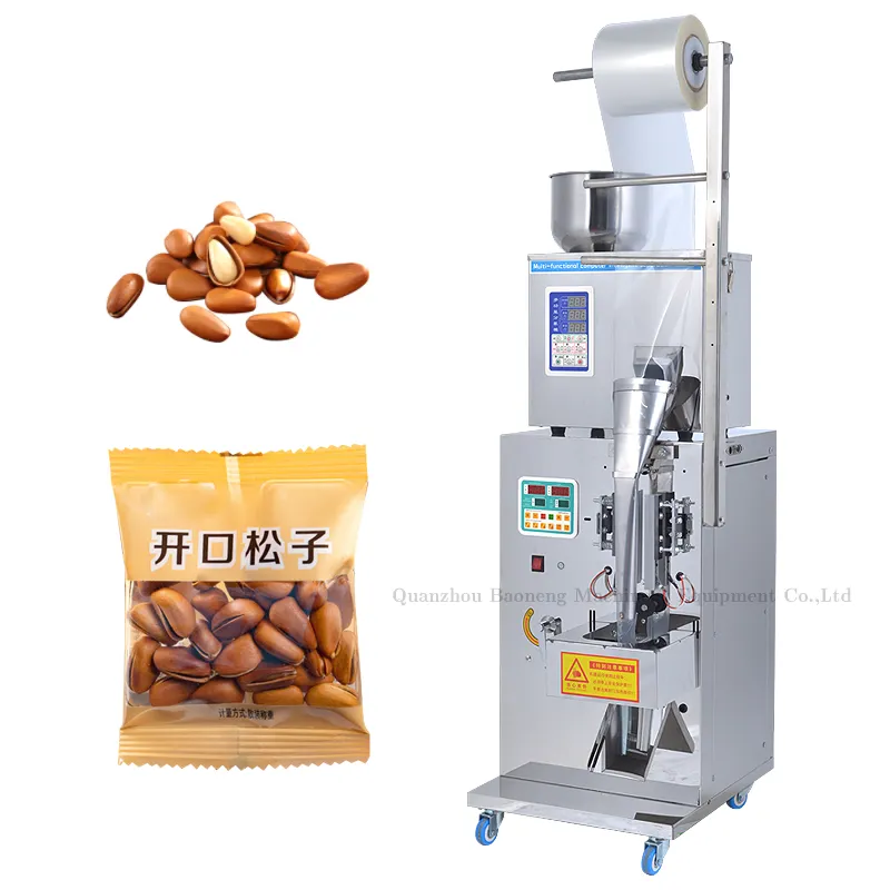 Granello alimentare automatico zucchero sale spezie polvere pepe farina bustina di caffè sacchetto di fagioli di grano piccola macchina imballatrice verticale del bastone