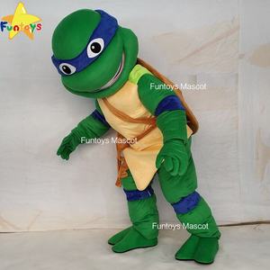 Figurine tortue <span class=keywords><strong>Ninja</strong></span> verte de dessin animé pour adulte, déguisements drôles, Cosplay, Mascotte de carnaval - Product Image 3