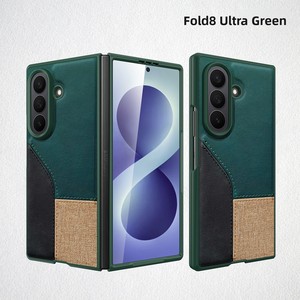 เคสโทรศัพท์พีซีแบบแบล็คคัลเลอร์บล็อกของฮวนมิน ออกแบบมาสำหรับ Z Fold 8 Ultra พร้อมดีไซน์เรียบง่ายและช่องใส่บัตร - Product Image 6