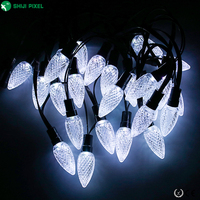 Extérieur 12V C9 GS8208 BGR Digital Adressable commercial Pixel Led Noël Guirlande Lumineuse