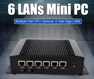 Mini-ordinateur industriel PFSense sans ventilateur, DDR3, <span class=keywords><strong>6</strong></span> ports LAN, processeur Core i5-8265U, compatible AWAL RTC WOL PXE. - Product Image 2