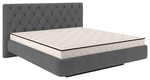 <span class=keywords><strong>Letto</strong></span> a piattaforma galleggiante imbottito di design italiano, <span class=keywords><strong>letto</strong></span> con contenitore pneumatico e <span class=keywords><strong>testiera</strong></span> trapuntata, fornitura affidabile all'ingrosso direttamente dalla fabbrica - Product Image 2