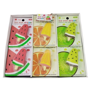 Nouvel Arrivage – Gommes Adorables en Forme de Fruits Glacés, Gommes Carrées pour Enfants, Idéales pour Fêtes d'Anniversaire, Récompenses Scolaires et Kits de Papeterie - Product Image 3