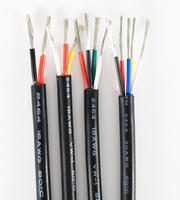 Cable de Alimentación Industrial Flexible con Aislamiento de PVC Retardante de Llama y Resistente al Calor de 300 V, de Cobre Estañado Trenzado de 26 AWG, Tipo 758 2464