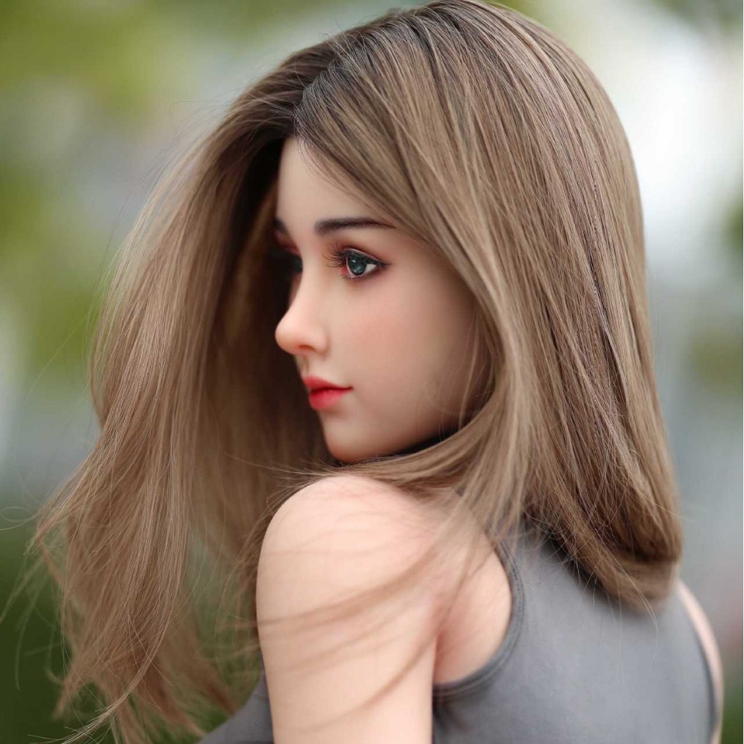 Real Silicone Robot Wife Adult Doll with AI Light Skin Head